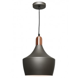 Cougar-Bevo 60W E.S.1lt Copper - Brushed Copper Satin Chrome